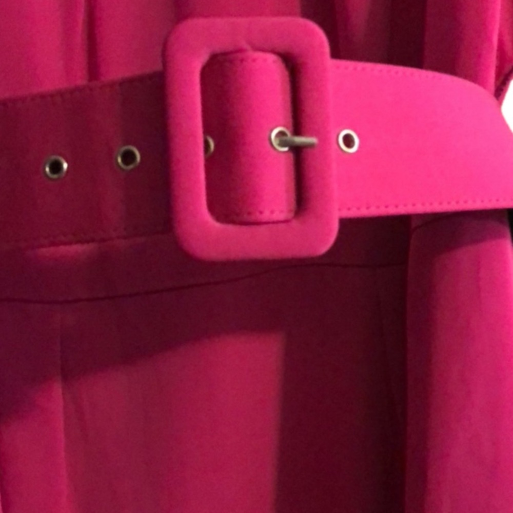 Trina Turk Kentucky Derby Dress Hot Pink with Square Belt - Sz 6 - Picture 7 of 10
